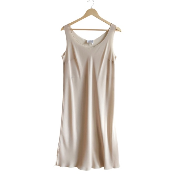 Linda Lundström Vintage Floral Print Sheer Women's Dress with Slip M/L - Picture 11 of 16